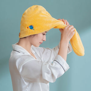 Hair Drying Cap Super Absorbent Quick-drying Shower Cap Dry Hair Towel Shampoo Towel Pack Turban